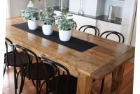 Rustic Dining Table Pairs With Bentwood Chairs | Bentwood Chairs